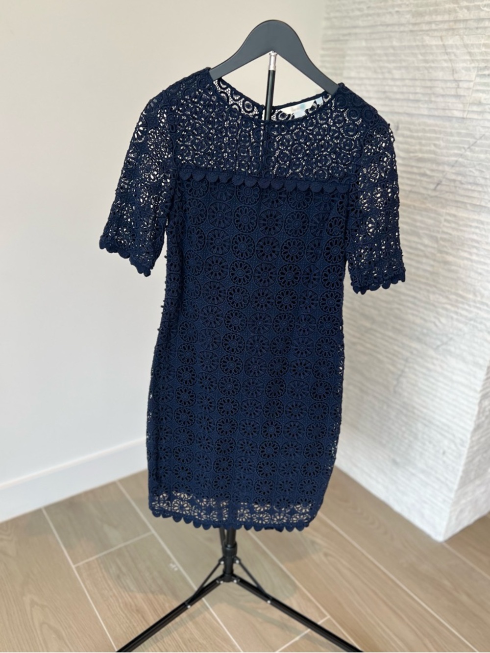 Boden Women’s Navy Crochet Lace Short Dress